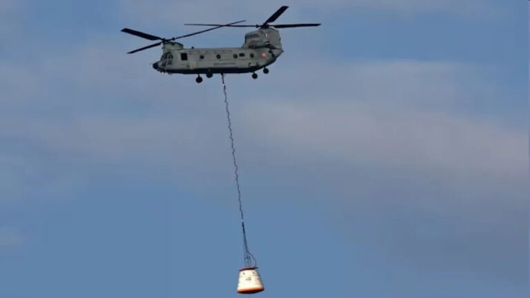 isro_conducts_second_integrated_air_drop_test_for_gaganyaa