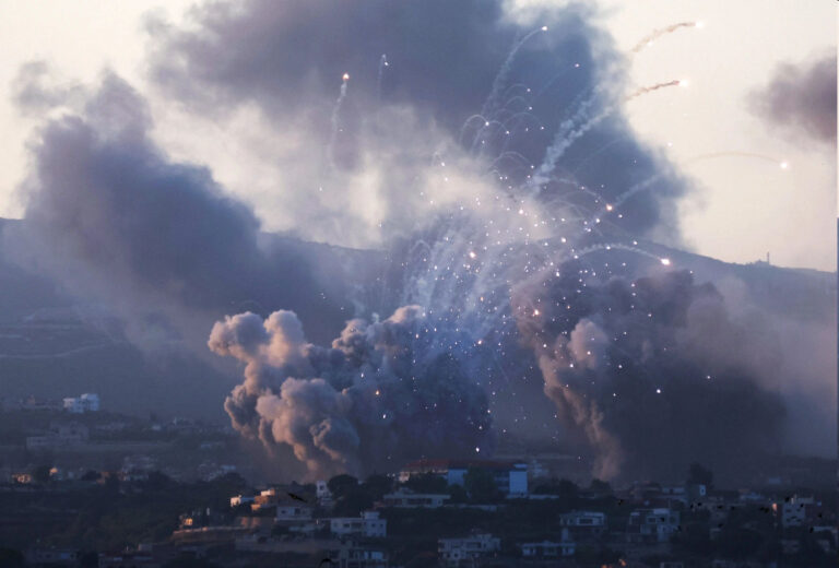 israeli-military-strikes-approximately-150-hezbollah-targets-in-southern-lebanon